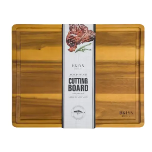 [181770-TT] Acacia Porto Cutting Board with Juice Well 16in