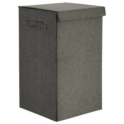 [182367-TT] Folding Laundry Basket Grey 73.5L