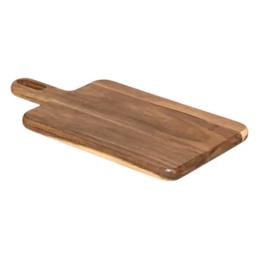 [182435-TT] Acacia Cutting Board with Handle 16x8in