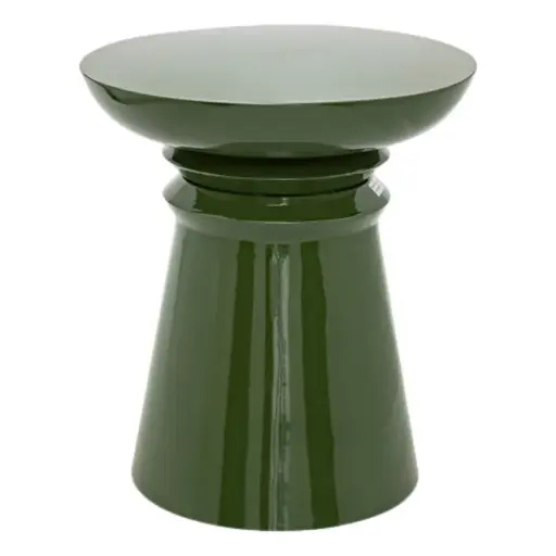 [182522-TT] Jaya Totem Side Table Green 17in