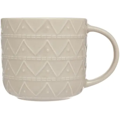 [182692-TT] Embossed Abstract Mug Sage