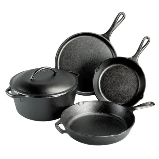 [182718-TT] Lodge Cast Iron Cookware Set 5pc