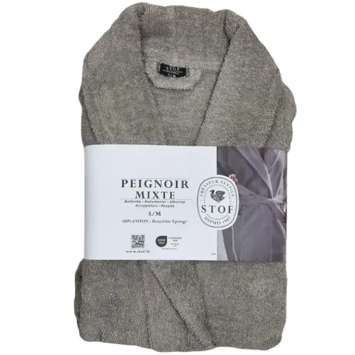 [182963-TT] Lyla Bathrobe Taupe S/M