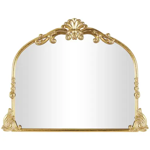 [184430-TT] Decorative Gold Mirror 44x34in