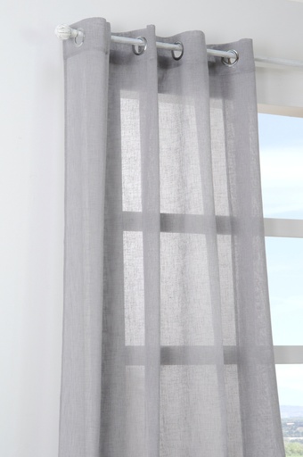 [157412-TT] Paloma Sheer 102in Grey