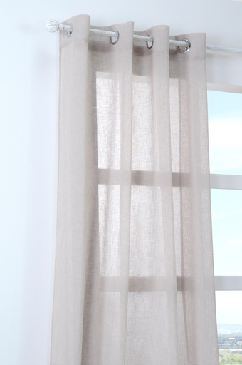 [157411-TT] Paloma Sheer Panel Natural 104in