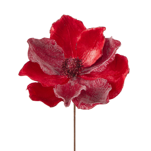 [160309-TT] Beaded Magnolia Stem 22-Inch