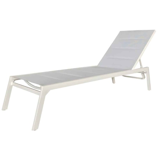 [163051-TT] Cali Sunlounger White