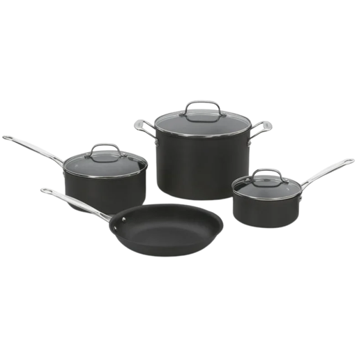 [164134-TT] Cuisinart Chef's Classic Hard Anodized Cookware Set 7pc