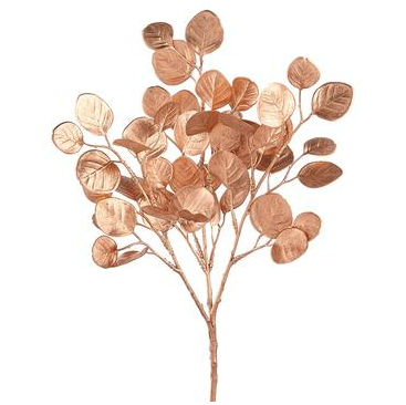 [165707-TT] Metallic Eucalyptus Bush Gold 15in