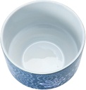 Blue Planter w Floral Pattern 8in