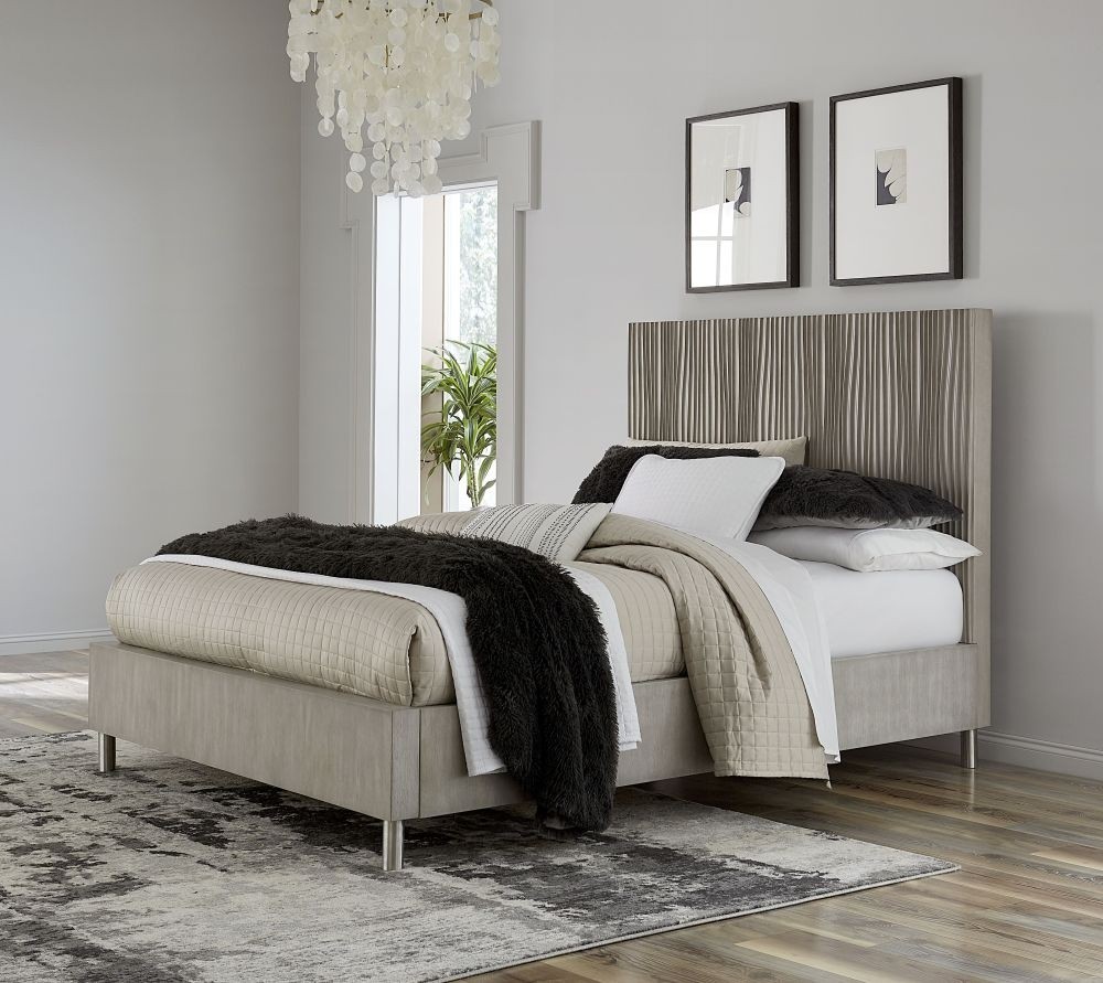 Argento King Bed Misty Grey