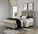 Argento Queen Bed Misty Grey