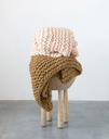 Crochet Throw Caramel