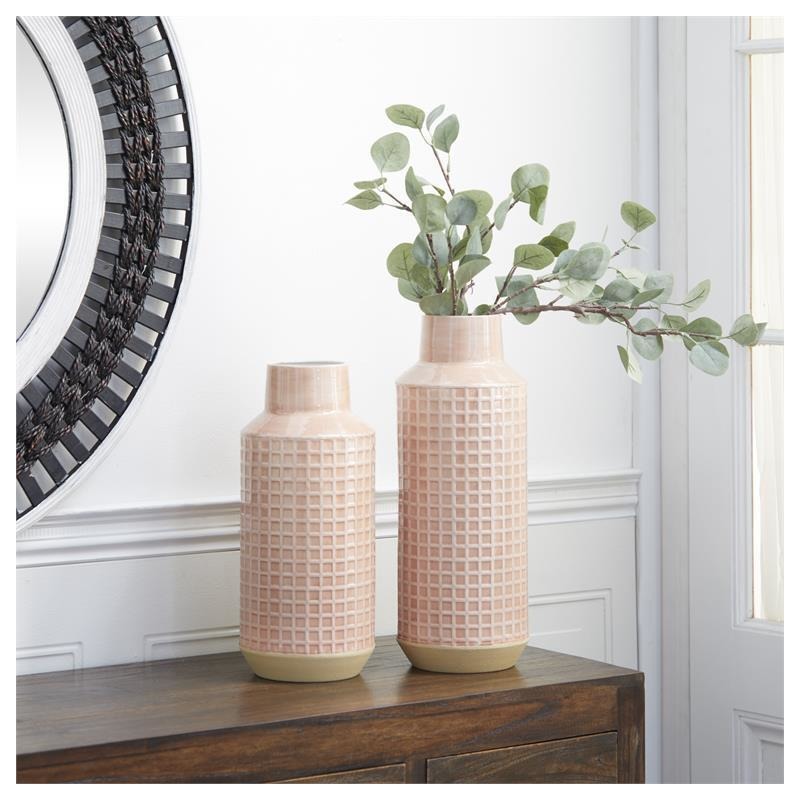 Contemporary Vase Blush 17in