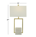 Marble Table Lamp 27X15Hin