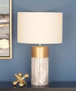 Marble and Gold Table Lamp 25in