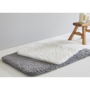 Sherpa Microfiber Bath Mat White