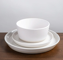 Cream Stoneware Dinnerware Set 12pc