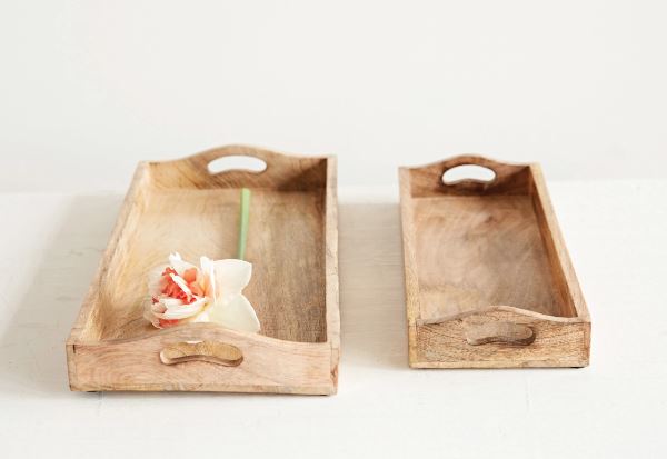 Mango Wood Trays 15in