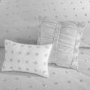 Brooklyn Cotton Jacquard Comforter Queen Set Grey