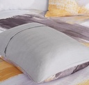 Andie Cotton Printed King Comforter Set Grey/Yellow