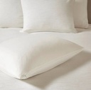 Hanae Cotton Blend Yarn Dyed 3 Piece Comforter King Set White
