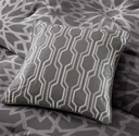 Carlow 7 Piece Comforter Queen Set Grey
