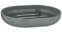 Posa Soap Dish Grey/ Chrome