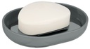 Posa Soap Dish Grey/ Chrome