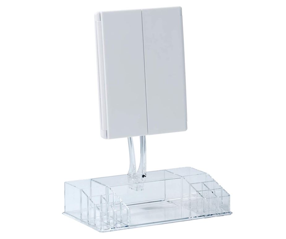 Fanano LED Standing Mirror with Organizer