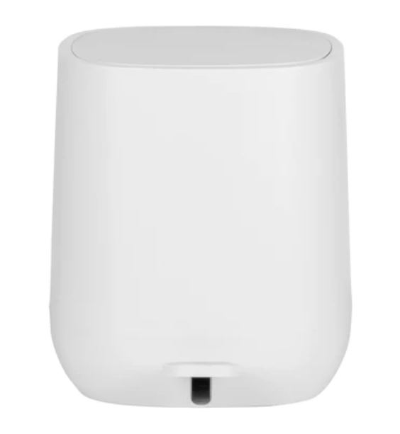 Davos White Matte Pedal Bin 5 Litre