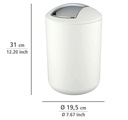 Brasil Swing Cover Bin Large White