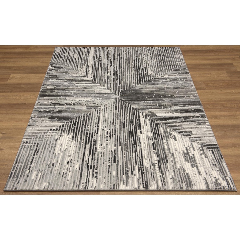 Abington Grey Starburst Rug 7x10
