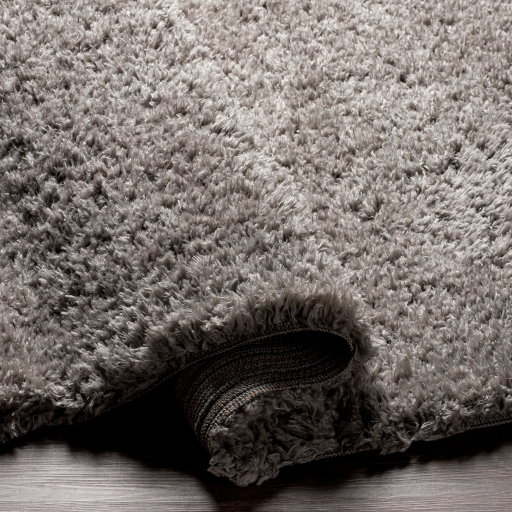 Angora Grey Shag Rug 5x7