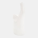 Ceramic Elephant Decor White 12in