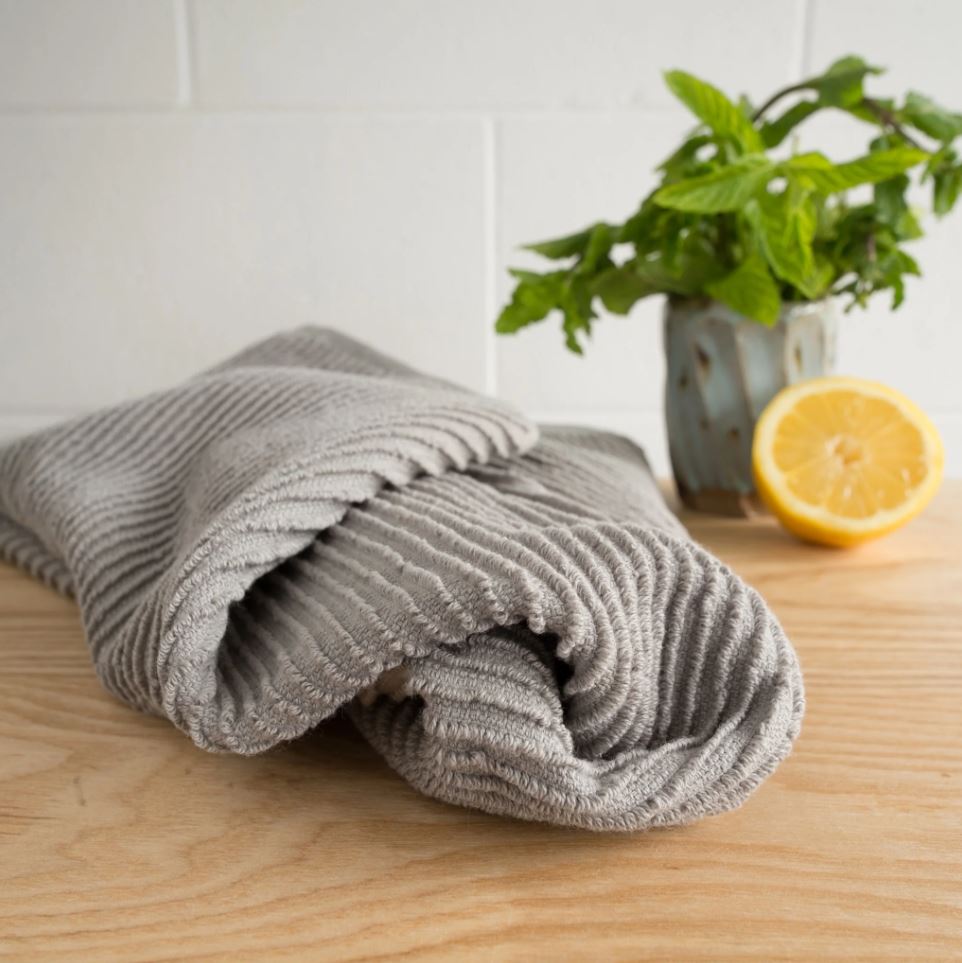 Ripple Kitchen Towel Ld Grey