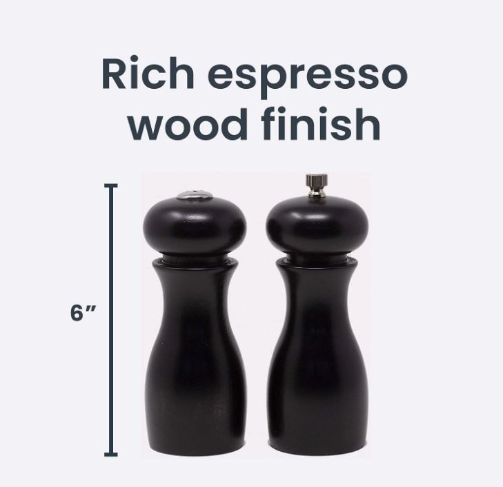 Espresso Salt & Pepper Mill Set