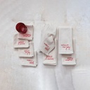 Square Cotton Napkins with Holiday Embroidery 18in Set of 4