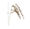 Leaf Spray with Glitter Champagne 20in