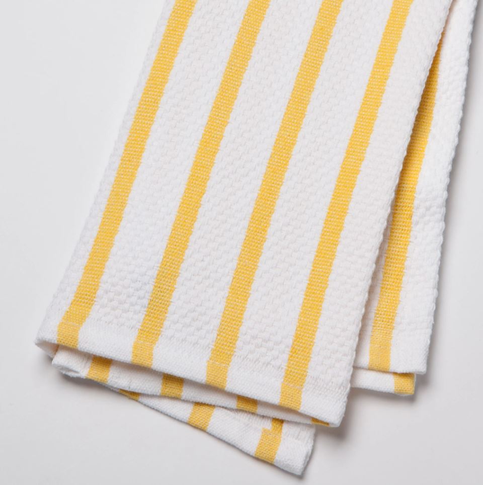 Basketweave Dishtowel Lemon