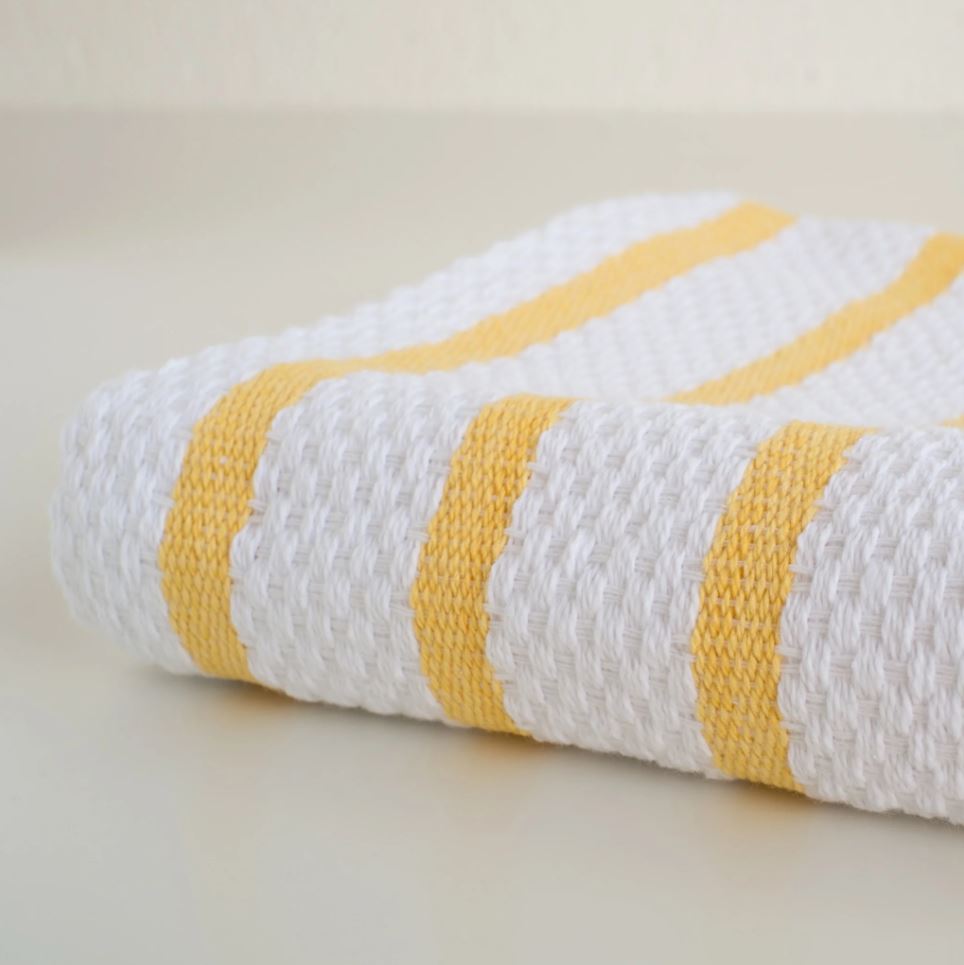 Basketweave Dishtowel Lemon