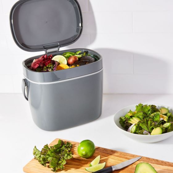 OXO Easy Clean Compost Bin Charcoal 1.75G
