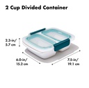 OXO Prep & Go Leakproof  2 Cup Divided Container