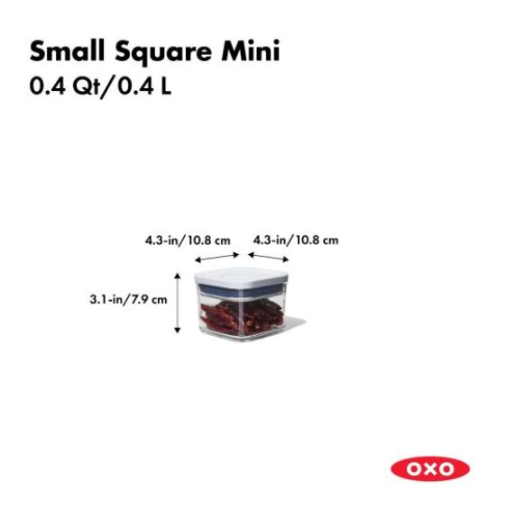 OXO Mini POP Container 0.4 Qt Square