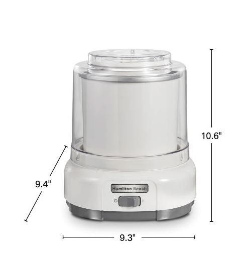 Hamilton Beach Ice Cream Maker 1.5QT