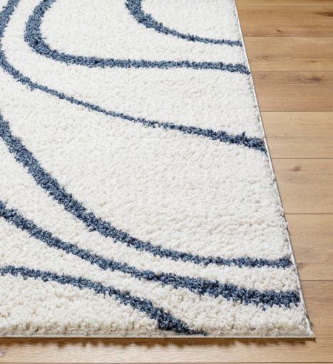 Birmingham Blue Swirl Rug 5x7"