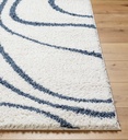 Birmingham Blue Swirl Rug 5x7"