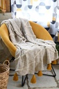 Beloha Naturel Throw 50x60in