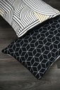 Lausa Black Pillow 16x24in
